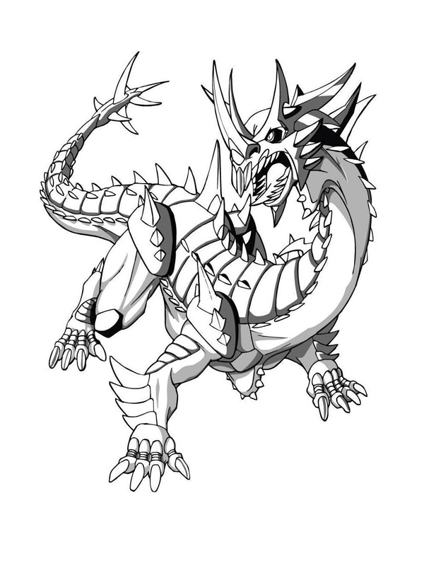 coloriage bakugan hydranoide de darkus